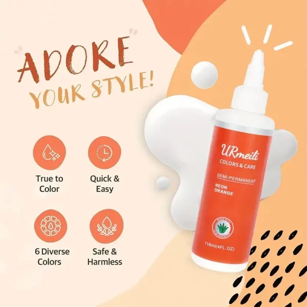 Natural Hair Color Cream Semi-permanent Hair Dye Product Halloween Long Lasting Barber Salon Household Herbal Hair Dey Cream - Image 3