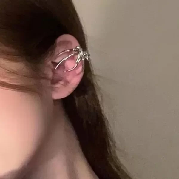 Gothic Punk Dark Style Women's Spider Designer Women's Ear Cuff Fashion Club Party Ear Cuff For Women Fashion Jewelry 2024 New - Image 3