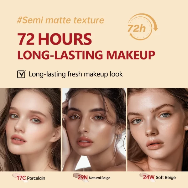 TIRTIR Cushion Foundation Fit Cushion Foundation Full Coverage Waterproof Long-lasting Concealer Long-lasting Makeup Semi-Matte - Image 5
