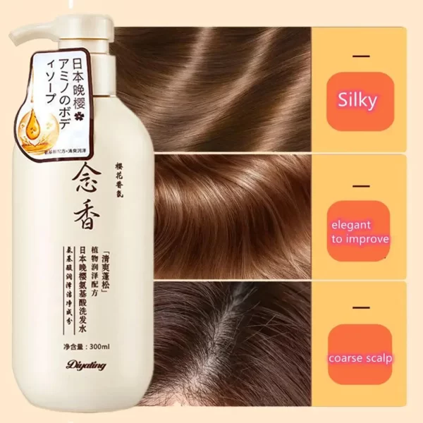 Fragrant Japanese Amino Acid Shampoo Hair Conditioner Body Wash 3pcs Set Hair Shampoo Bath Lotion Shampoo Skin Care - Image 3