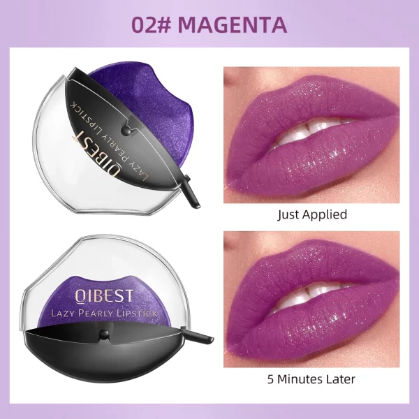 QIBEST Magic Lipstick Color Changing Long Lasting Lip-shaped Nude Lip Stick Lip Plumper Kawaii Makeup Girl Cute Cosmetics Tint - Image 7
