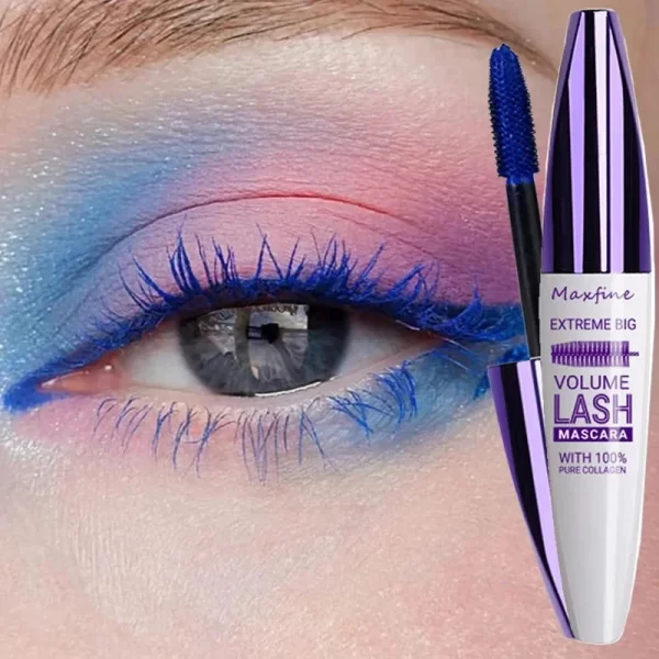 5d Three-dimensional Mascara Purple Blue White Multi-color Mascara Base Long-lasting Non-smudge Long-lasting Curling Shaping Mas - Image 3