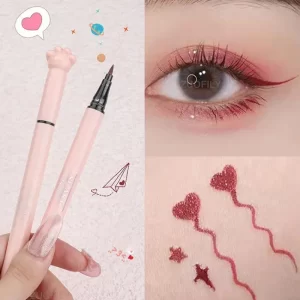 SUAKE 1Pcs Black Liquid Eyeliner Makeup Pen Waterproof Long-lasting Eyeliner Sweat-proof Not Easy to Smudge Cat's Claw Pen