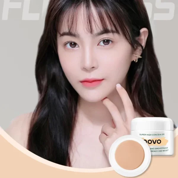 NOVO Brightening Concealer Waterproof Sweat Resistant Strongly Covers Spots Facial Acne Marks Dark Circles Woman Face Makeup - Image 5