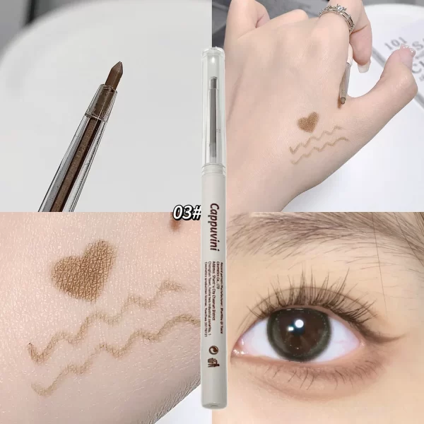 Matte Lying silkworm Eyeliner Gel Pen Waterproof Not Blooming Quick Drying Eye Liner Pencil Tea Brown Eye Shadow Pen Makeup - Image 8