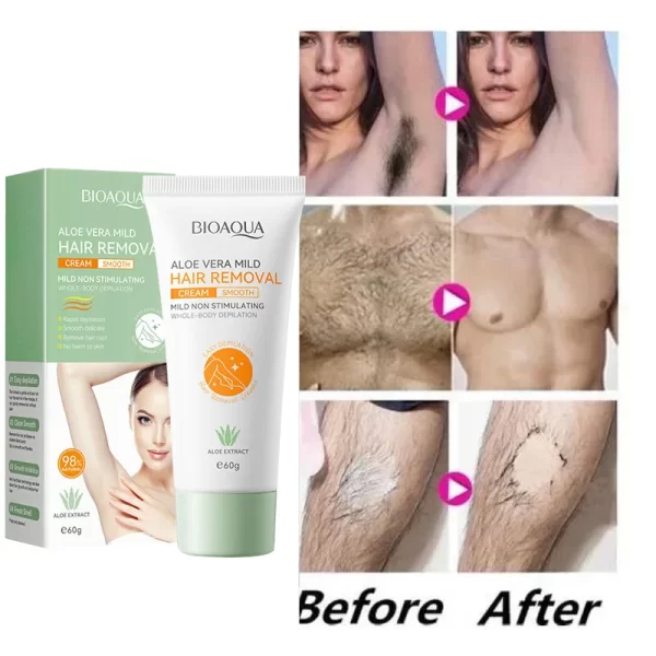 Removal Cream Fast Hair Painless  Inhibitor Arm Armpit LegsHair Growth Permanent Depilatory For Men Women Beauty Health Care 60g - Image 6