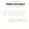 24pcs press on nails  Long Almond Blue Line Love Flower Lattice Print Fake Nail french tip press on nails cute nail - Image 4