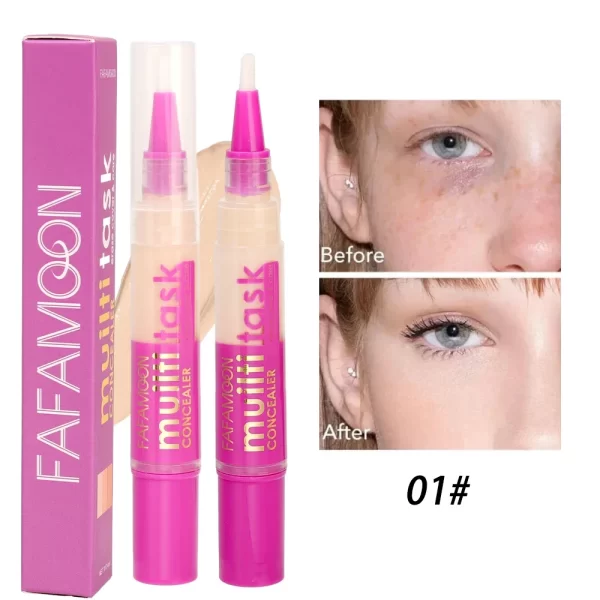 Waterproof Concealer Pen Full Coverage Cover Dark Circles Acne Pores Concealer Pen Matte Foundation Cream Facial Makeup Cosmetic - Image 8