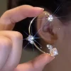 Korean Elf Butterfly Ear Cuff Without Piercing Clip Earrings for Women Elegant Sparkling Zircon Crystal Ear Clip Wedding Jewelry - Image 13