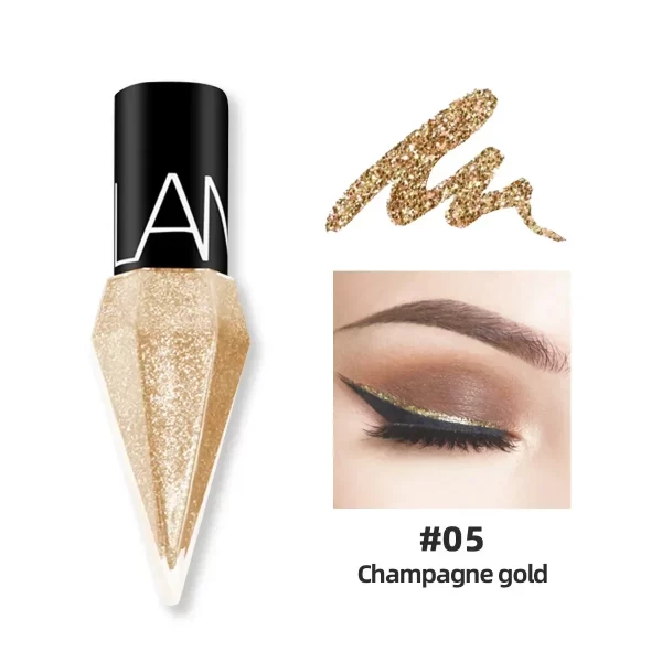 Diamond Shining Eyeliner Durable Waterproof and Sweat-proof 5-color Liquid Eye Shadow Maquillage Professional Makeup Tools - Image 13