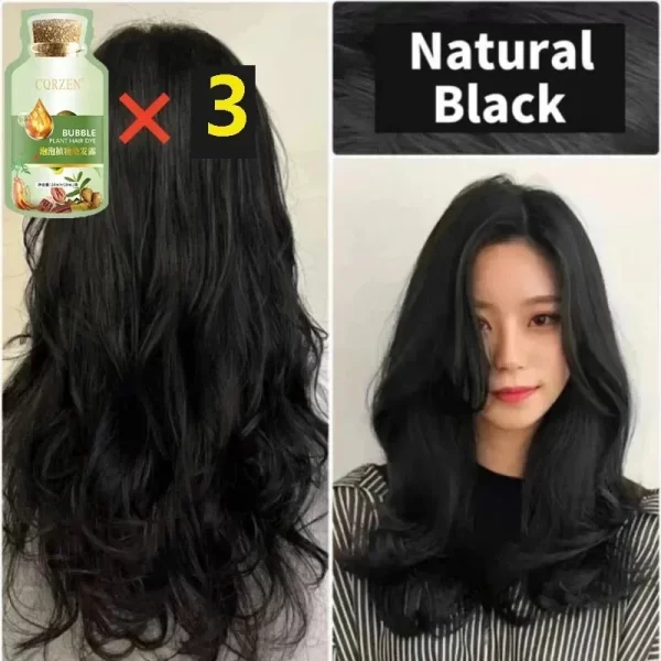 Natural Pure Herbal Hair Dye Shampoo 5 Minutes Change Hair Color Non-irritating Repair Gray White Fashion Hair Care Women Men - Image 12