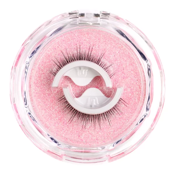 Glue free pair of false eyelashes can be re-used full eyelash tape. Naturally elongated 3 seconds Wear without glue and eyelashe - Image 9