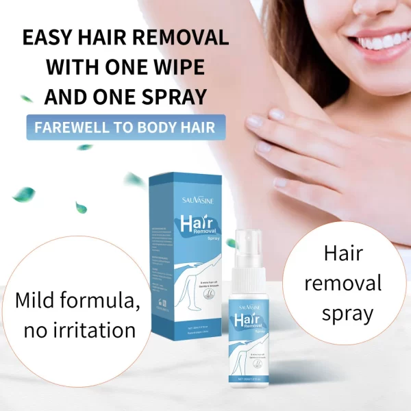 Pain Without Hair Removal Spray Woman Body Leg Privates Facial Hair Remover Men Hair Growth Inhibitors Mild Hair Removal 30ML - Image 5