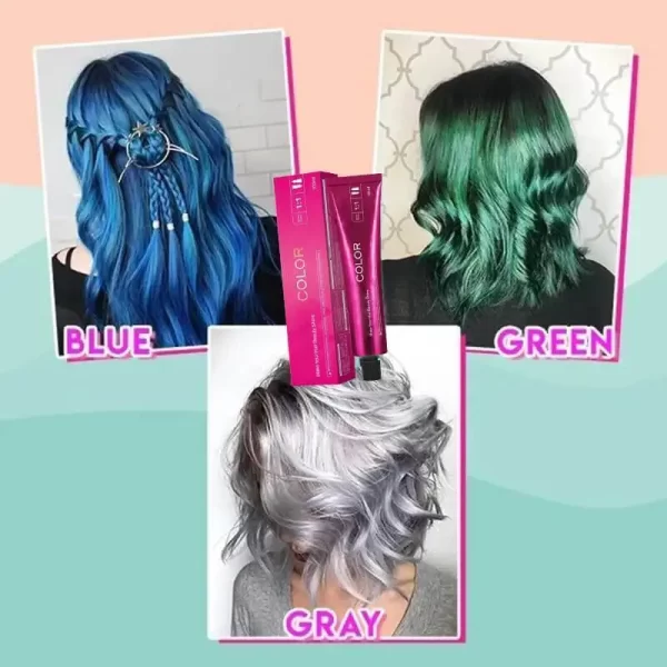 Damage-Free Permanent Hair Color Dye Set DIY Hair Coloring Kit brown hot pink hair dye color for gray hair coverage Styling Tool - Image 7