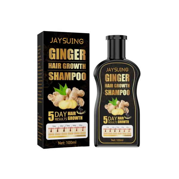 Hair Shampoo Ginger Promotes Hair Growth Dandruff Removal Anti-Itch Oil Control Nourishing Scalp Repair Frizzy Damaged Shampoo - Image 2