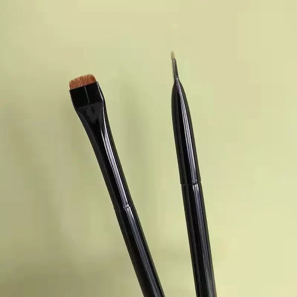 New 2 pieces/set eyebrow contour brush eyebrow eyeliner brush portable small angle eyebrow brush female makeup tool - Image 2