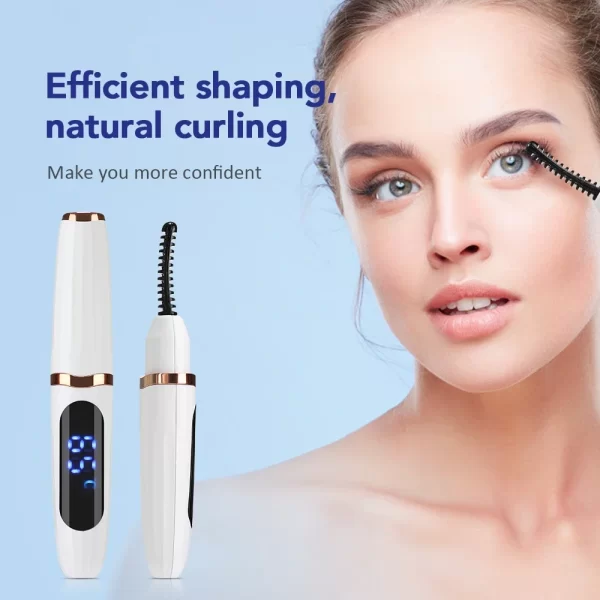 Electric Heated Eyelash Curler Portable Eyelash Curling Device Quick Heating Natural Eyelash Curler Long Lasting Make up Tool - Image 2