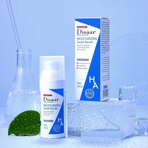 Disaar Moisturizing Serum 50ml Hyaluronic Acid Ceramide Nicotinamide Essence Intensive Hydrating Fine Pore Brighten Skin Care - Image 2