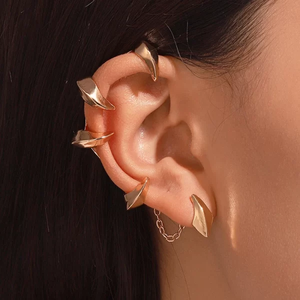 Vintage Dark Gothic Dragon Devil Claw Ear Cuff Earring For Women Men Helix Piercing Clip-on Punk Goth Vampires Halloween Jewelry - Image 7