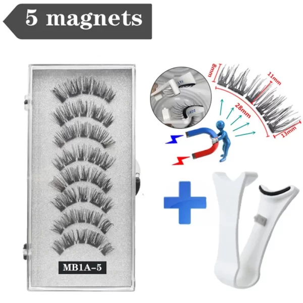 3d Magnetic False Eyelashes Reusable Waterproof Natural Long Lasting Eyelash Extension Tool False Eyelashes New 2024 - Image 7
