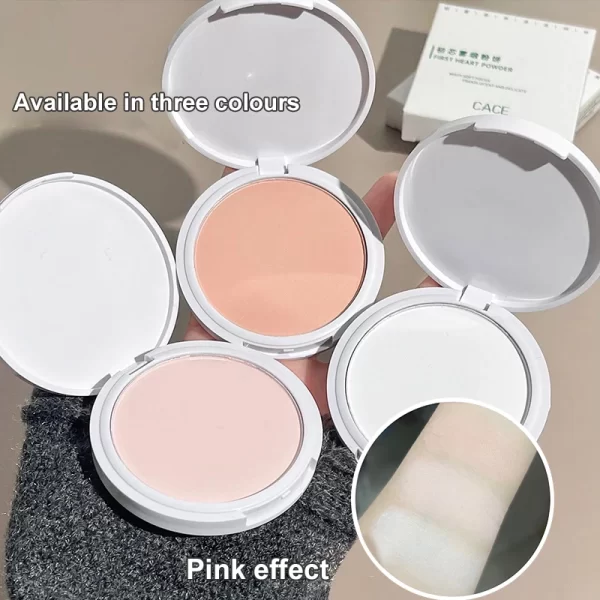 Transparent White Face Pressed Powder Matte Compact Long Lasting Oil Control Setting Powder Full Coverage Waterproof Makeup - Image 4