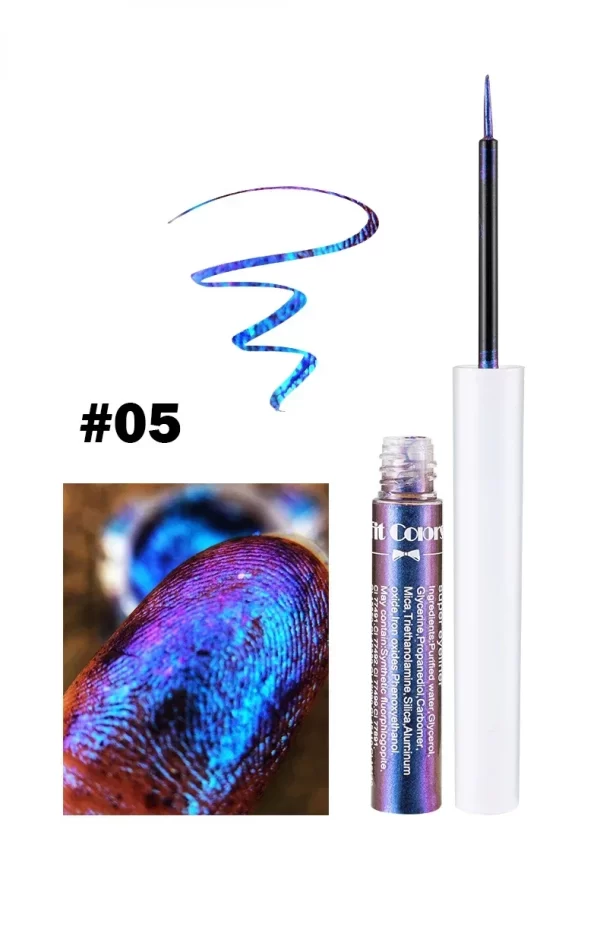1PC Pearl Gloss Shiny Metallic Eyeshadow Liner Liquid Chameleons Eyeliner Multi Chrome Color Aurora Eye Makeup Glitter Pigment - Image 4