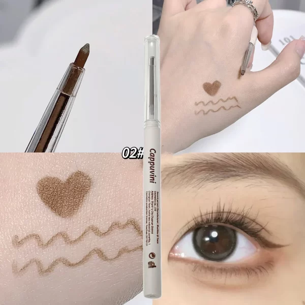 Matte Lying silkworm Eyeliner Gel Pen Waterproof Not Blooming Quick Drying Eye Liner Pencil Tea Brown Eye Shadow Pen Makeup - Image 10