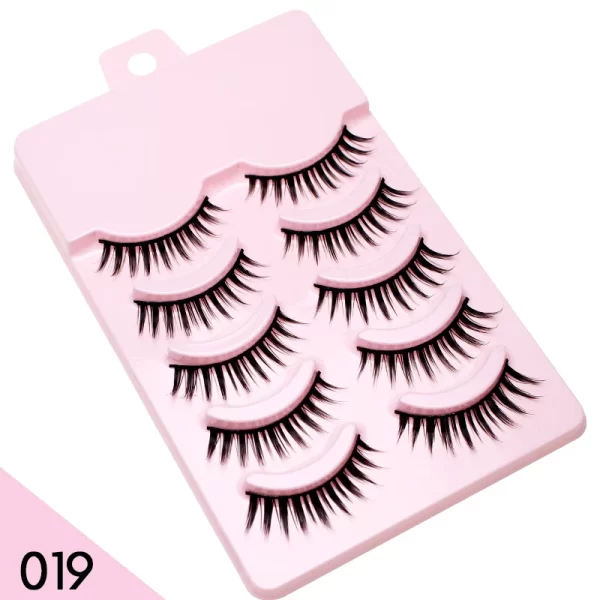 DINGSEN Fake Eyelash Anime Lashes 5 Pairs Little Devil Eyelashes Natural Daily Makeup Manga Eyelashes Clear Band Eyelashes - Image 13
