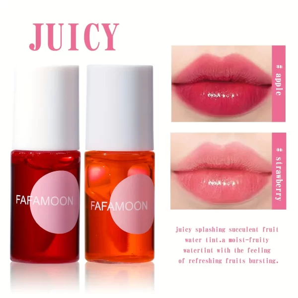Lip Gloss, Long-Lasting Water Tint, Cup-Resistant Lip Stain, Hydrating Lip Makeup, Fruit Platter Series - Image 2