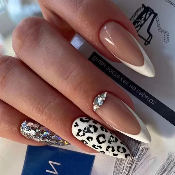24pcs White French False Nails y2k White Star Ballerina Coffin Press on Nails Detchable Full Cover Fake Nails Tips For Girls - Image 8