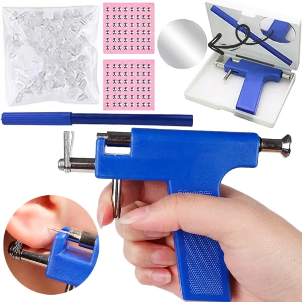 Professional Ear Piercing Gun Tools 98pcs/set  Ear Stud Stainless Steel for Ear Nose Navel Body Jewelry Piercing Kit Safety Tool - Image 2