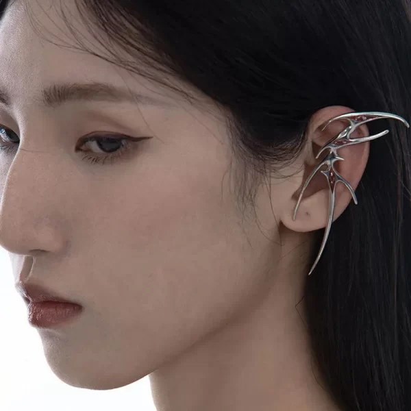 2024 New Blood Butterfly Ear Clip Cyberpunk Style Men's And Women's Jewelry Party Gift - Image 4