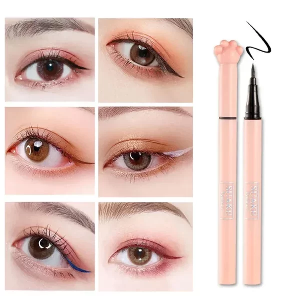 SUAKE 1Pcs Black Liquid Eyeliner Makeup Pen Waterproof Long-lasting Eyeliner Sweat-proof Not Easy to Smudge Cat's Claw Pen - Image 3