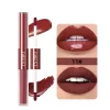2 IN 1 Double Head Lip Gloss Matte Velvet Red Lip Tint Liquid Lipstick Mirror Gloss Lip Glaze Waterproof Lips Makeup Cosmetics - Image 8