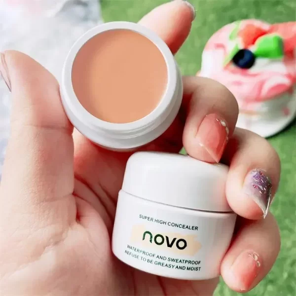 NOVO Brightening Concealer Waterproof Sweat Resistant Strongly Covers Spots Facial Acne Marks Dark Circles Woman Face Makeup - Image 2