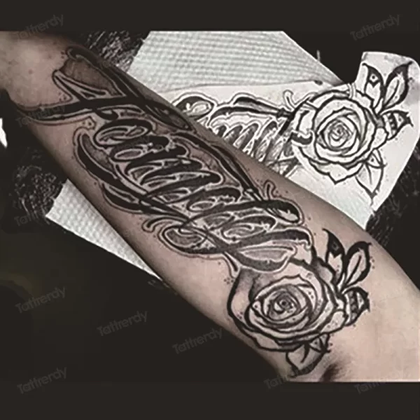Semi Permanent Juice Ink Lasitng Temporary Tattoo Sticker Arm Sleeve Wings Text Eye Rose Waterproof Tattoos Fake Keep 7-15 Days - Image 6