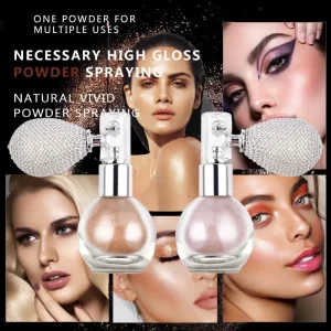Spray brightening Glitter Spray body powder Foreign trade high light spray body powder spray glitter