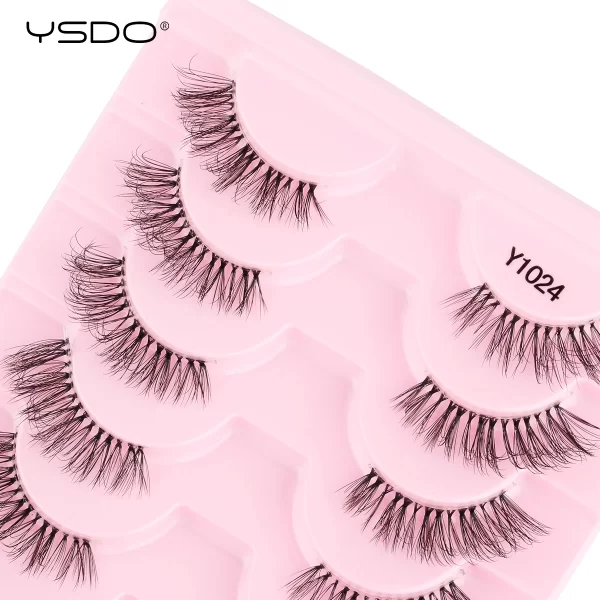 Half Lashes 3/7/10 Pairs Soft Natural 3D Mink Eyelashes Wispy Mink Lashes Makeup Volume Fluffy Half False Eyelash Cilios Tools - Image 4