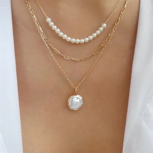 Vintage Fashion Punk Thick Chain Head Coin Lock Pendant Necklace For Women Female Multilevel Gold-plate Hip Hop Jewelry Gfit - Image 15