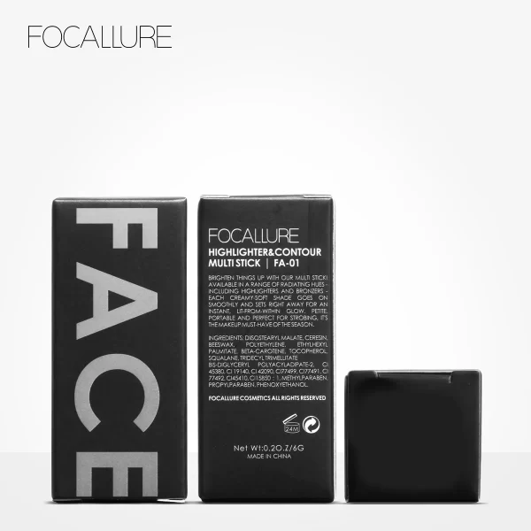 Wholesale FOCALLURE Bronzer Highlighter Stick Waterproof Body Face Contour Corrector Illuminator Cream For Women's Makeup - Image 6