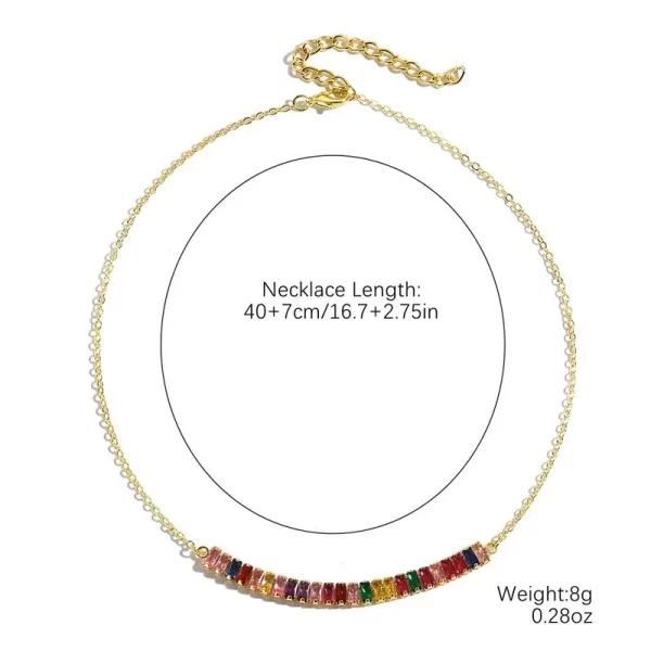 Fashion Crystal Heart Star Layered Pendant Necklace for Women Simple Gold Color Metal Rhinestone Choker Necklace Wedding Jewelry - Image 6