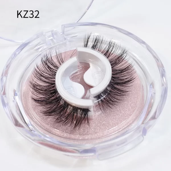 Self Adhesive Eyelashes Glue-Free Reusable 3d Wispy Thick Natural Lashes Makeup Fake Eyelashes - Image 8