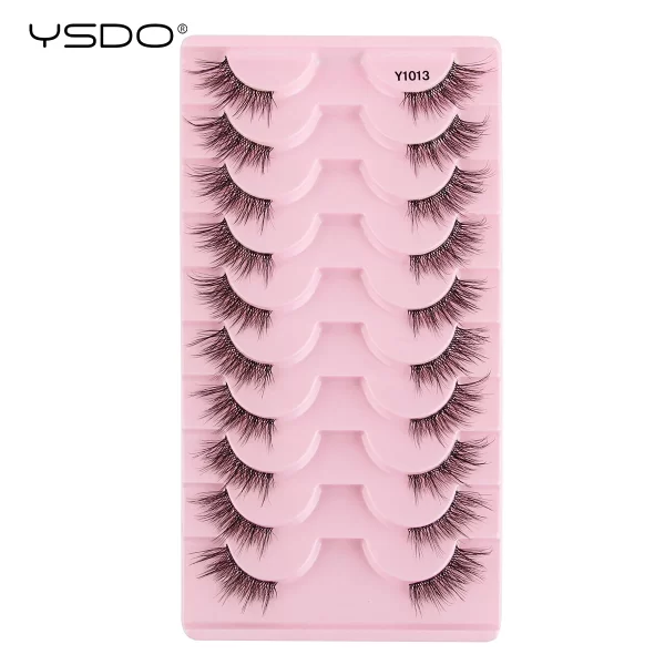 Half Lashes 3/7/10 Pairs Soft Natural 3D Mink Eyelashes Wispy Mink Lashes Makeup Volume Fluffy Half False Eyelash Cilios Tools - Image 9