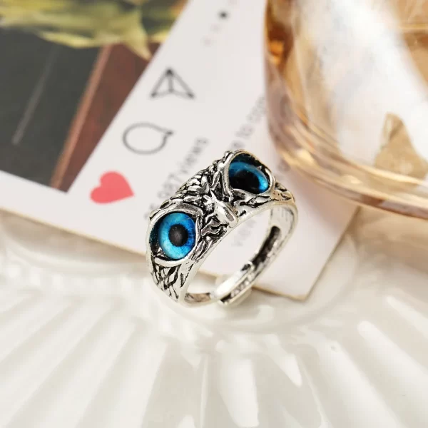 Fashion Charm Vintage Owl Ring for Men Women Cute Animals Owl Youth Gothic Rings Jewelry Accessories Gifts - Image 4