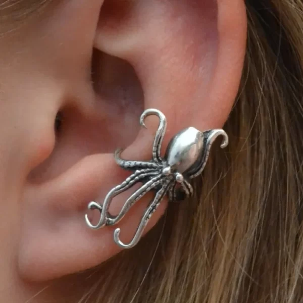Vintage Earings for Women Fashion Black Hip Hop Zinc Alloy Geometric Dragon Claw Earrings Demon Slayer Geometric - Image 14