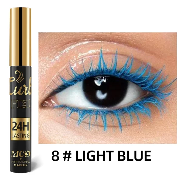 Vibrant Rainbow Color Mascara - 11 Waterproof Shades, Long-Lasting Curl Extension, Ink Formula for Dual-Eyeliner Effect - Quick - Image 10