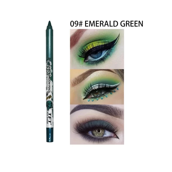14 Colors Colorful Long-lasting Eyeliner Pencil Waterproof Quick-Dry No Blooming Blue Pink Eye Liner Pen Cosmetics Tools - Image 17