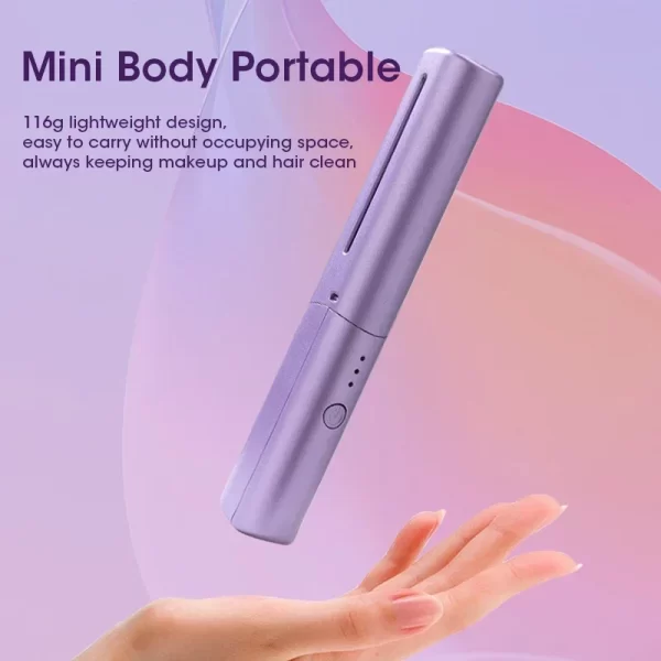 2 in 1 Wireless Hair Hot Comb Hair Straightener Curler Comb Fast Heating Negative Ion Straightening Curling Brush Styling Tools - Image 5