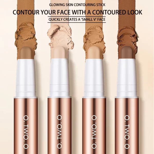 Finishing Stick - Dual Color Finishing Stick, Highlighter and Concealer Stick, Long Lasting and Waterproof - Image 2