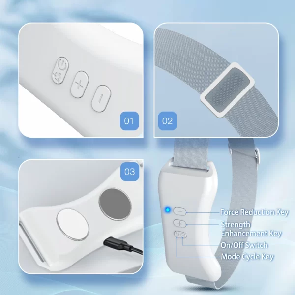 Vibration Chin-Up V Face Massager for Face EMS Facial Lifter Beauty Device Double Chin Remover V-Line Up Facelift Shaper Belt - Image 3